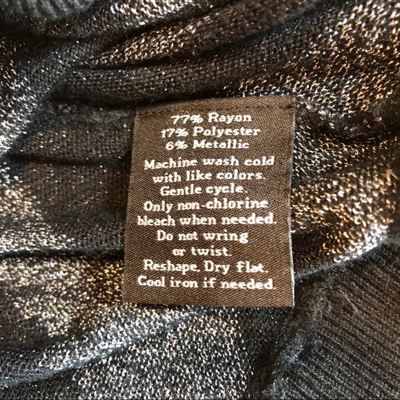 Rock & Republic sheer metallic striped tunic XS - Picture 5 of 6